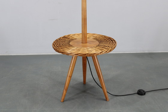 Image 1 of 1970s Jan Kalous Wooden Floor Lamp for ULUV, Czechoslovakia