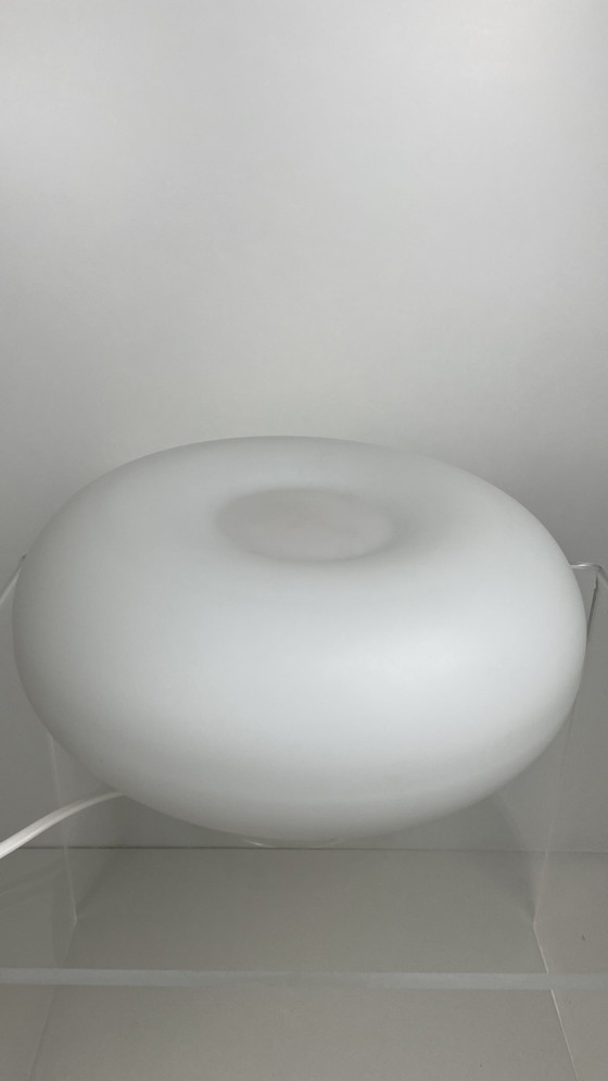 Image 1 of Vintage Raak Design Amsterdam Donut Plafondlamp Melkglas 