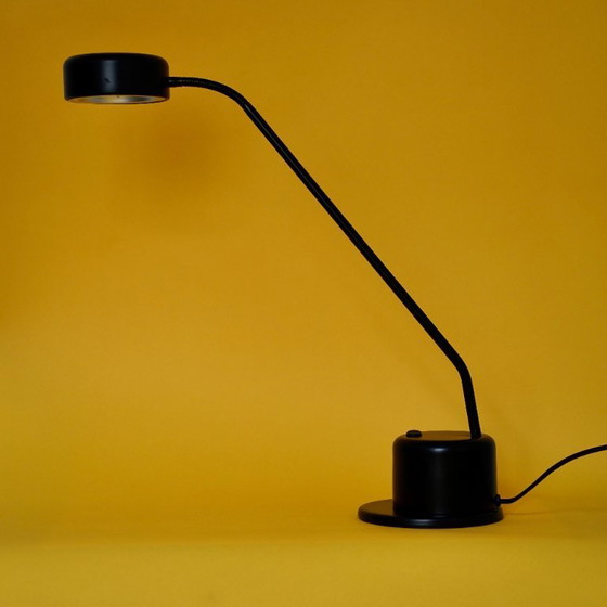 Image 1 of Minimalistische matzwarte bureaulamp – industrieel design uit het midden van de vorige eeuw