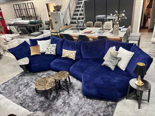 Edra Standard modular Sofa fabric purple & blue LP 30,180,-