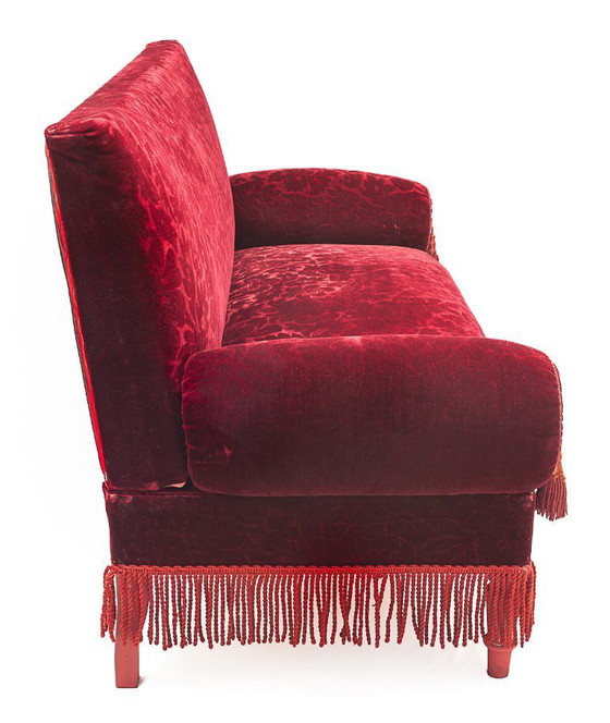 Image 1 of Sofá alsaciano rojo