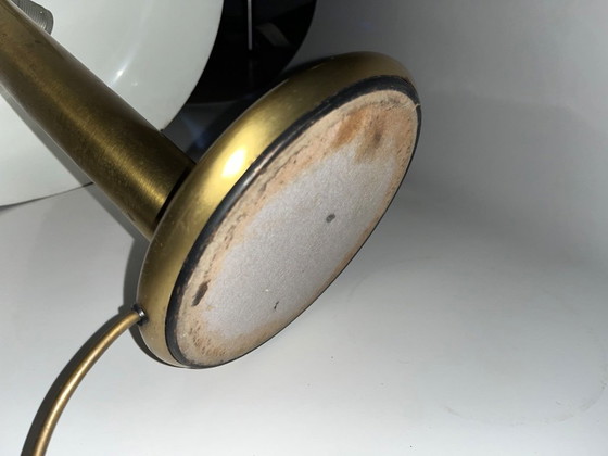 Image 1 of Vintage Brass Mushroom Lamp – Space Age – 1970s