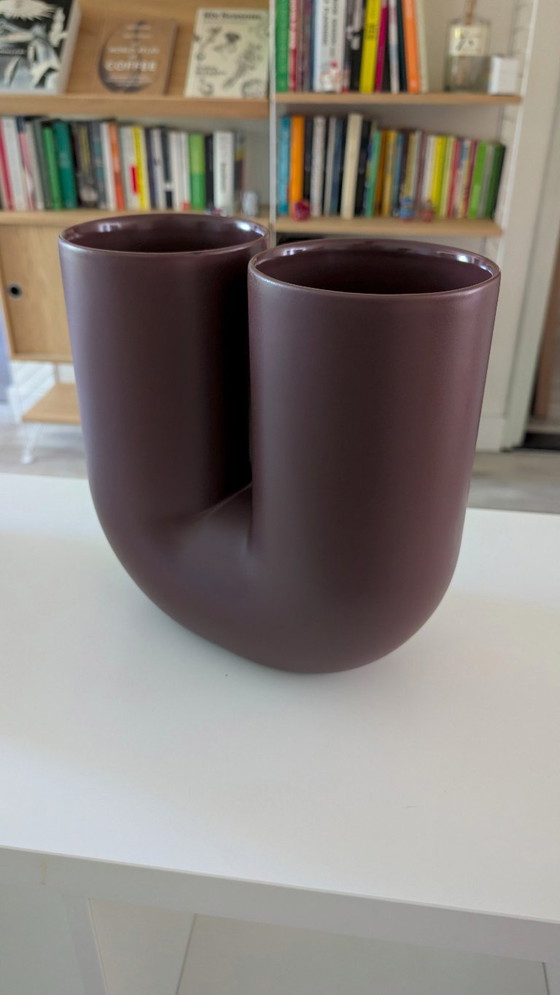 Vaso Muuto Kink - Rosso intenso – Vasi, Ceramic (photo 7 of 8)
