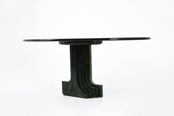 Image 1 of Ovale eettafel "Argo" van Carlo Scarpa voor Simon Gavina, jaren 70