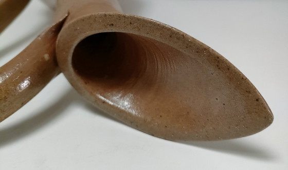Image 1 of Pyriet aardewerken kan, jaren 70, hoogte 40,5 cm