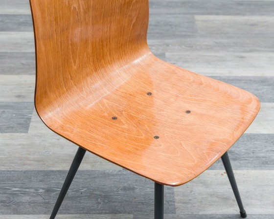 Image 1 of 6er Set Pagholz-Stühle in zweifarbiger Ausführung, Hersteller Pag Presswerke.