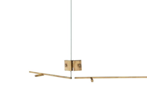 Image 1 of Jacques Adnet. Focolare in vetro e bronzo. 1950s.