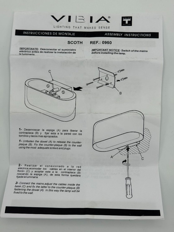 Image 1 of Apliques de pared Vibia Scotch (2x)