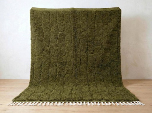 Custom Green Moroccan Carpet 200cmx300cm 