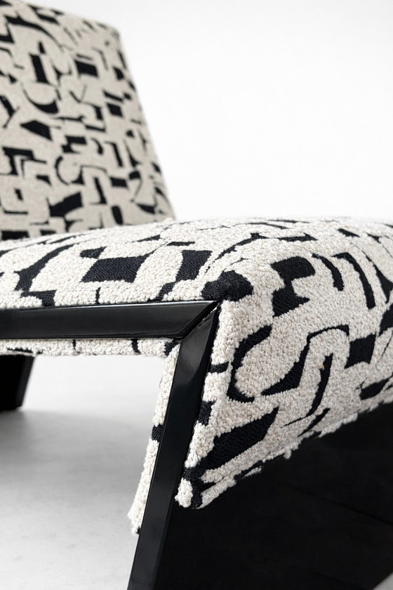 SZ10 M Lounge chair by Hans Ebbing & Ton Haas for Artifort – Armchairs, Wood, Postmodern (photo 3 of 9)