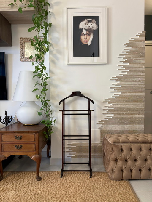 Mid century rustic Valet stand vintage appendiabiti dress rack wooden clothes design dressboy italian organizer servomuto gentle