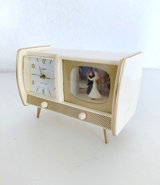 Goldbuhl/Richter KG fifties alarm clock with music box