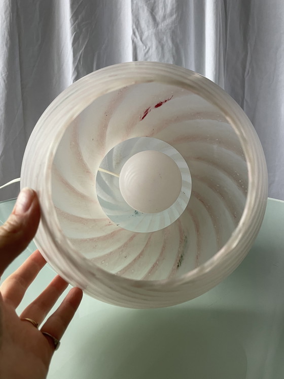 Image 1 of Lampe champignon Murano swirl 1970