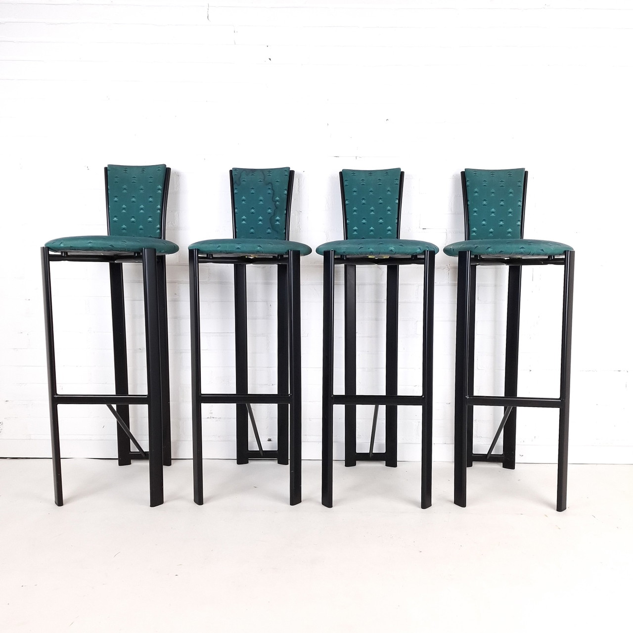 4x sgabello da bar vintage in stile Memphis