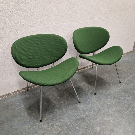 Image 1 of Set di 2 poltrone di design, Slice, anni '90, rivestite di recente