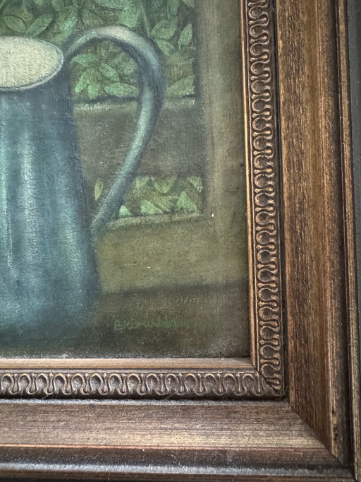 Painting Fold in garden - realism