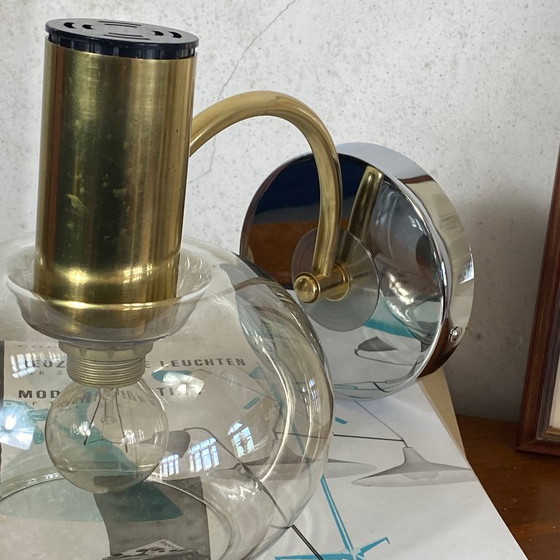 Applique da parete vintage in vetro fumé stile Sciolari – Glass (photo 2 of 9)