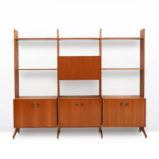 Image 1 of Librería con montantes de madera de AV Arredamenti Contemporanei, años 60