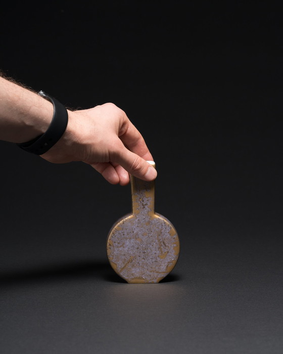 Image 1 of Vase et boîte à couvercle vintage Helmut Drexler Rosenthal en porcelaine allemande Goldfeuer