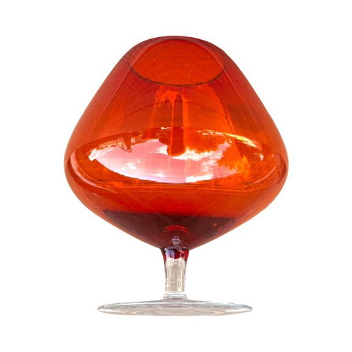 Grand vase en forme de coupe HSG Ząbkowice conçu par Ludwik Fiedorowicz Pologne 1970