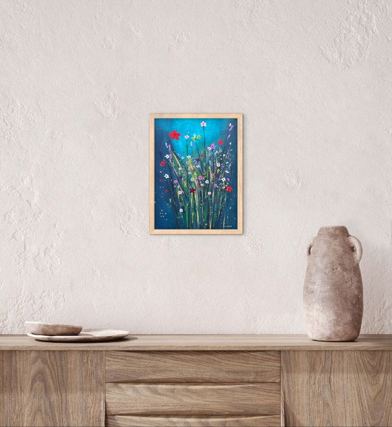 Acrylique Originale Encadrée 40x30 – Peintures et dessins, Paper (photo 4 of 9)