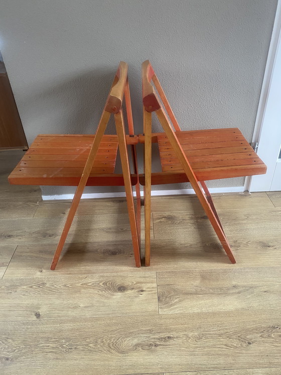 Image 1 of 2 sedie pieghevoli vintage Aldo Jacober