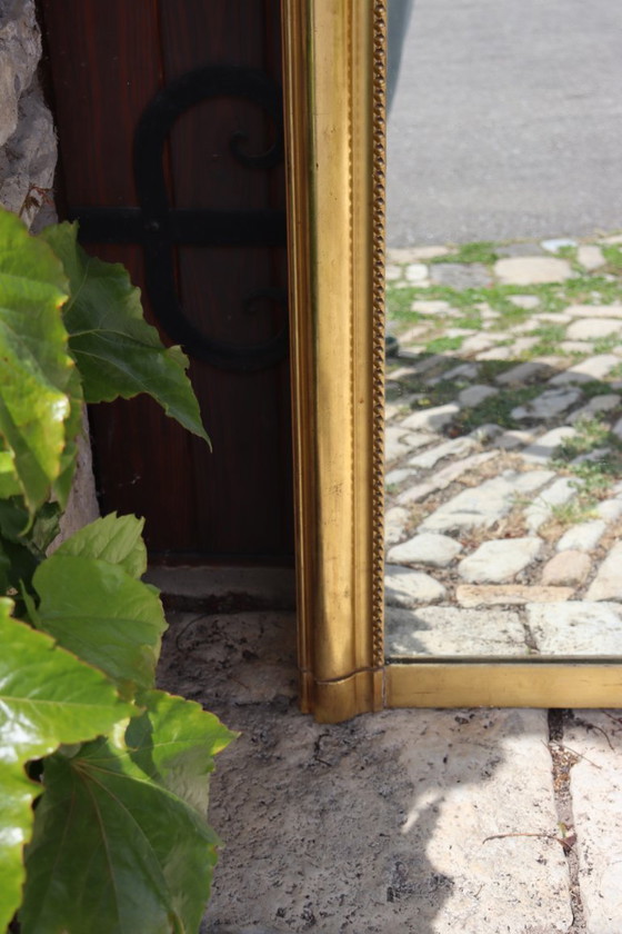 Image 1 of Large gilded mirror in the Louis XV style