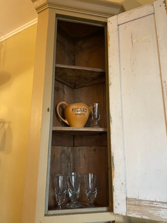 Unieke Hoekkast 244 cm. Frans 19e eeuw – Vitrinekasten, Wood (photo 5 of 20)