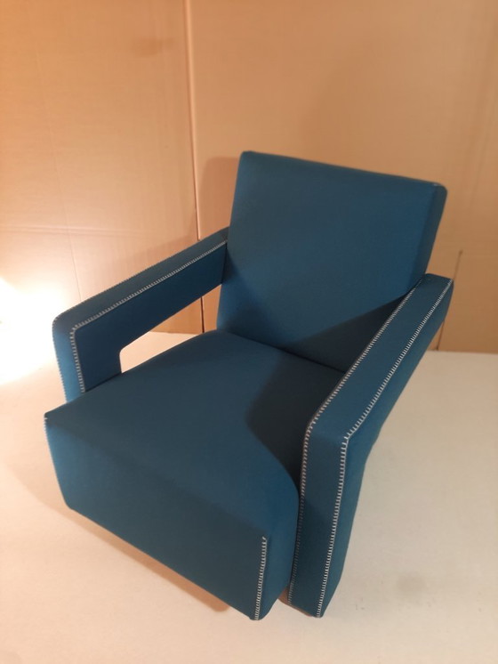Image 1 of CASSINA 637 UTRECHT fauteuil (NIEUW, NOOIT GEBRUIKT) in 13L OTHANIO WOL met natuurlijke draadstiksels en paardenpunt