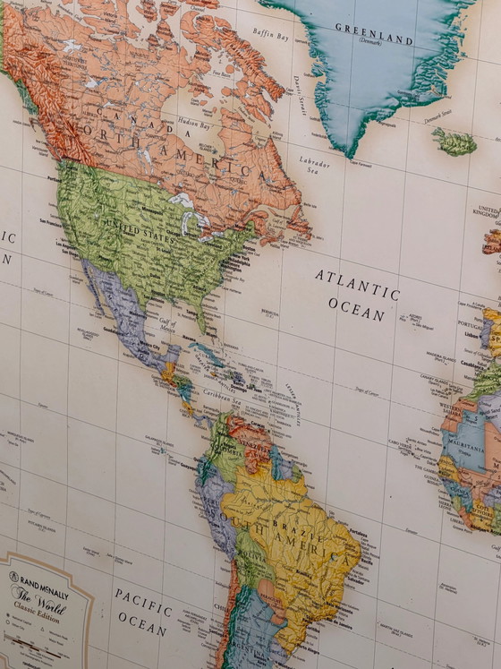 Vintage Rand McNally World Map – Classic Edition – Art Prints (photo 4 of 4)
