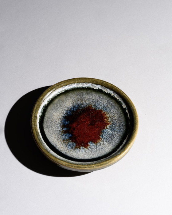 Image 1 of Barbara Stehr Studiokeramik Plate Duo Ø 15 cm German Art Pottery Vintage 60s-70s