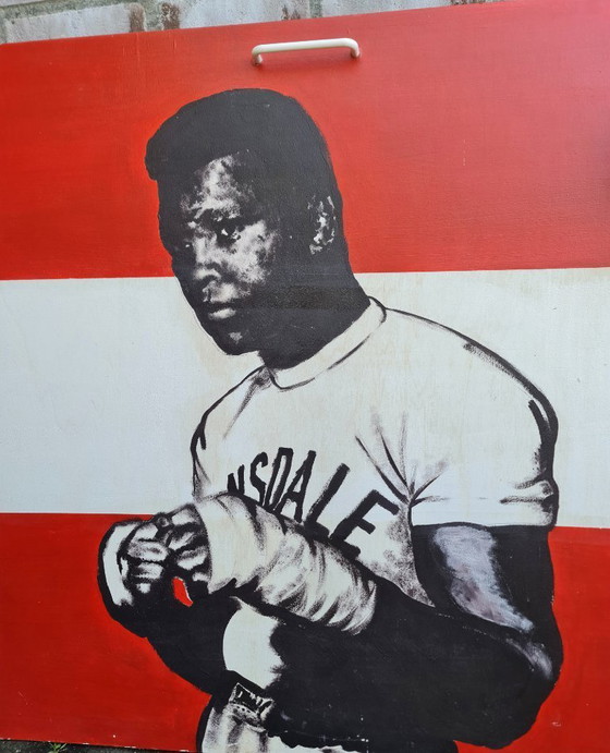 Image 1 of Gemälde von Mohammad Ali auf Holz, 1963