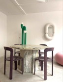 Vintage octagonal marble table