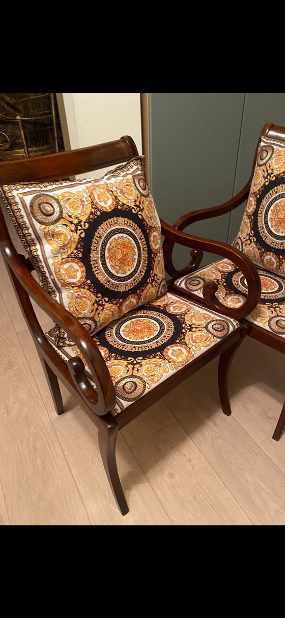 Image 1 of 2 braccioli + sedie da pranzo + 2 cuscini nuovi