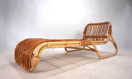 Image 1 of Tumbona de bambú, 1970
