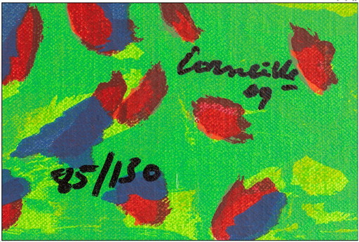 Corneille "Portrait Imaginaire VIII" Signed silkscreen on canvas-Infinity Resale 