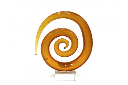 Ornement en verre - spirale, Pays-Bas, années 1950