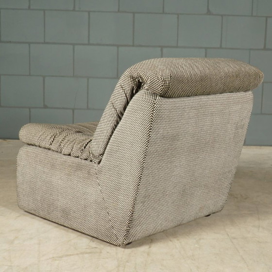 Image 1 of Modulares Sofa im Midcentury-Stil – Pepita-Samt – 1970er Jahre