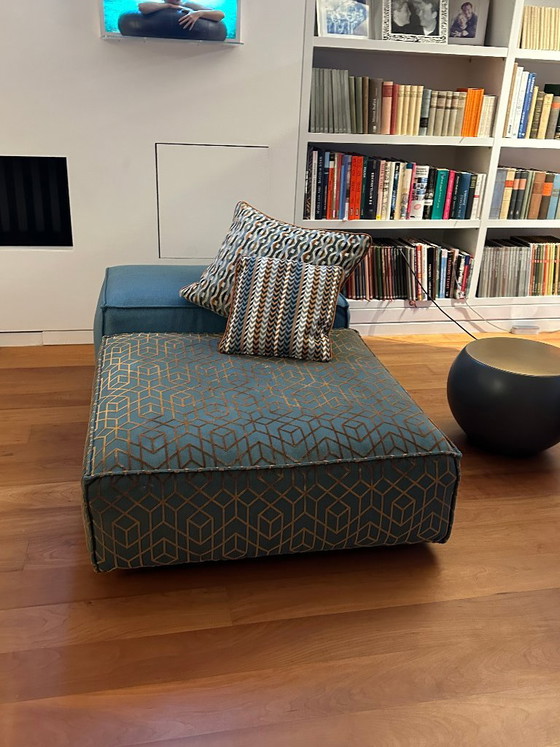 Modulaire bank Living Divani Extrasoft – 14 modules – Modulaire banken, Textiel (photo 13 of 14)