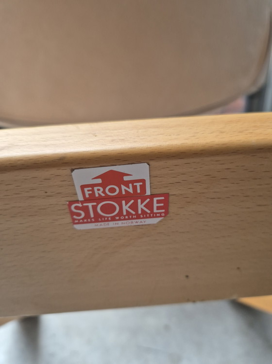 Poltrona Stokke Varier Gravity – Peter Opsvik - Sedia a dondolo ergonomica – Poltrone, Wood, Leather (photo 5 of 5)