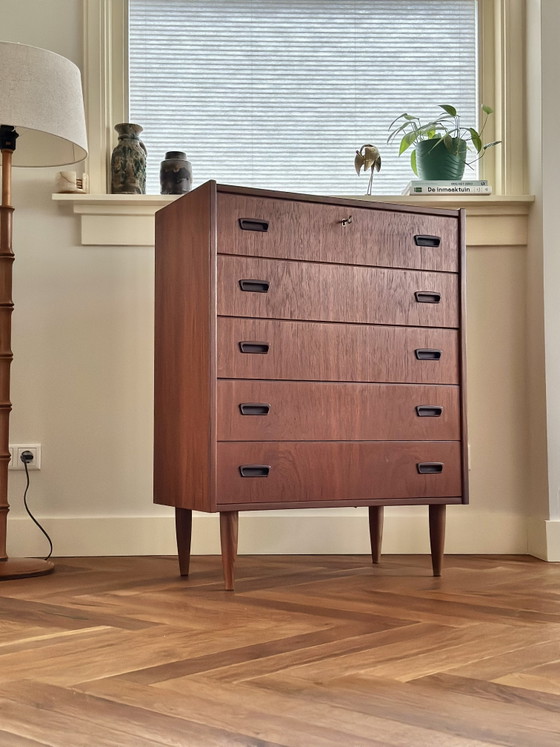 Commode vintage en bois de teck danois, années 50/60/70 – Wood (photo 13 of 15)