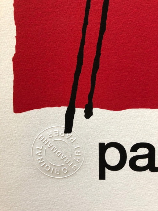 Affiche Pastoe ontworpen in 1958 door Theo Stradmann