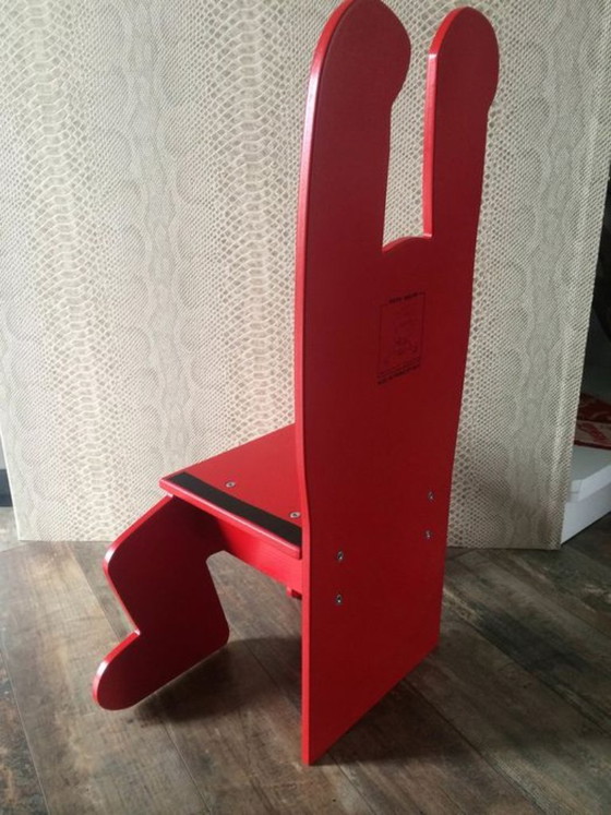 Keith Haring Kinderstuhl rot, Vilac, Dekorative Objekte, Holz (Foto 6 von 20)