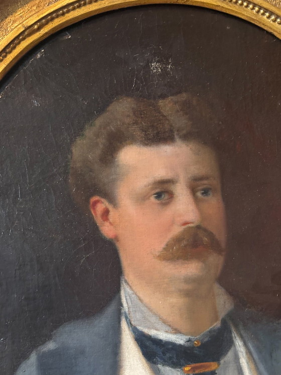 Oil on Canvas Portrait by Daniele Ranzoni, Late 19th Century – Paintings & Drawings (photo 4 of 11)