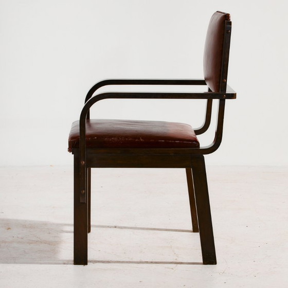 Image 1 of MK10478 Escritorio y sillón Art Déco, Juego de 2