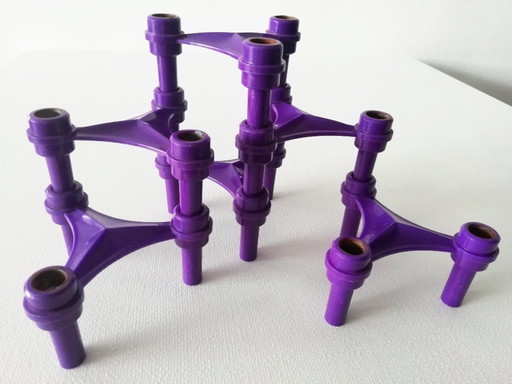 Set portacandele viola stile BMF Nagel