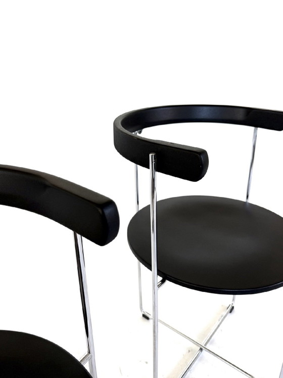 15x Sedia pieghevole di design ‘Soley’, Kusch & co ‘80, Sedie pieghevoli, Cromo, Legno, Argentato (foto 3 di 5)