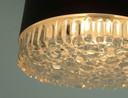 no. 2 di 2 - lampada da soffitto o da parete modello A 226 in vetro strutturato a bolle d'aria 1960 anni '70