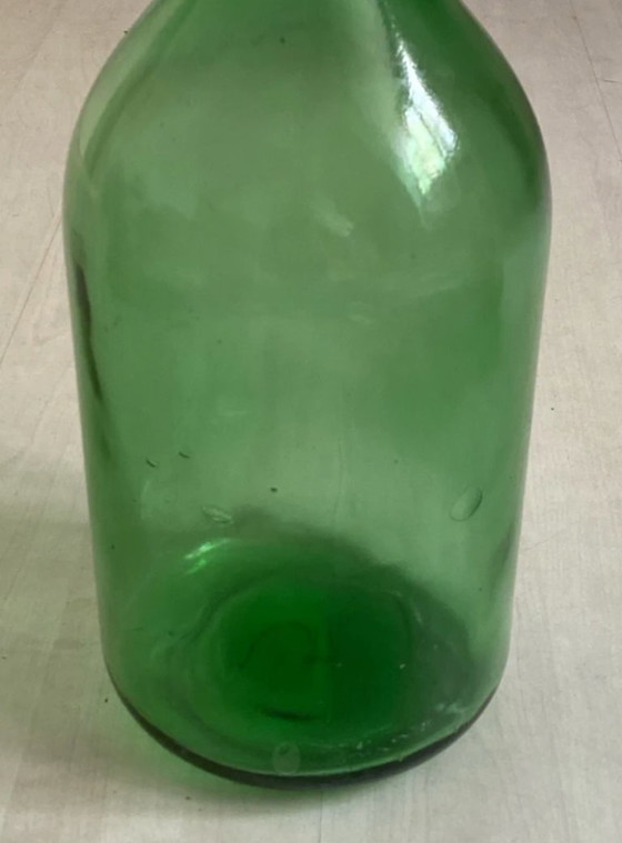 Image 1 of Vintage groene demijohn vaas van 5 liter