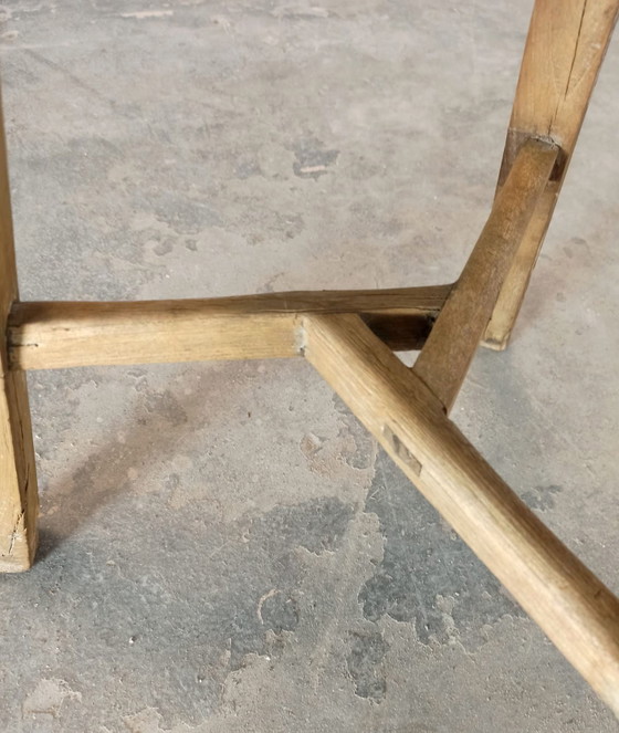 Sgabello in legno Wabi Sabi vintage, Sgabelli, Marrone (foto 9 di 11)